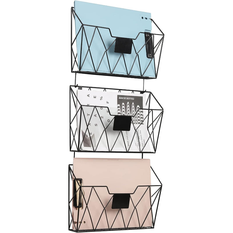 3-Piece Wall File Organizer Set