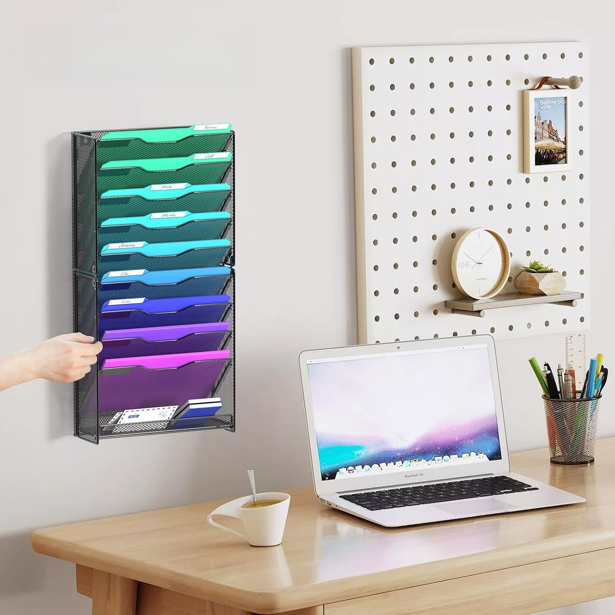 10-Tier Wall File Organizer