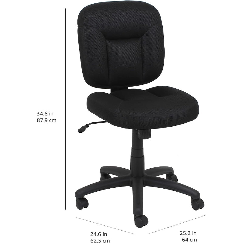 Back Armless Desk Chair