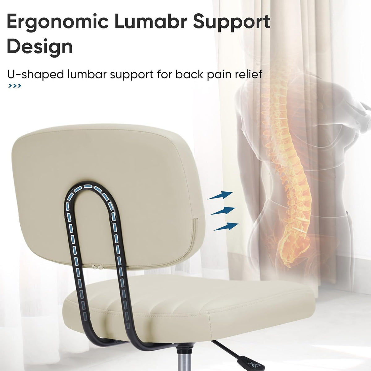 Armless Office Chair