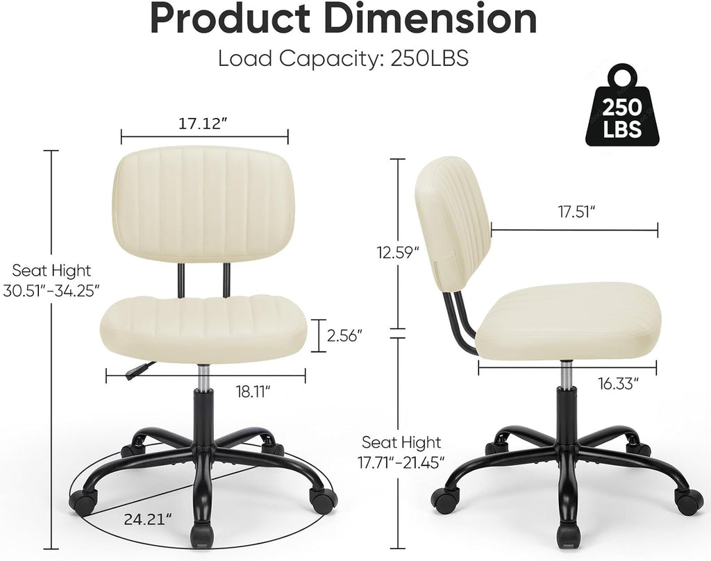 Armless Office Chair
