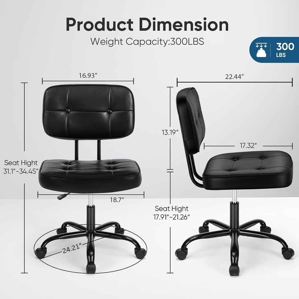 Armless Desk Chair