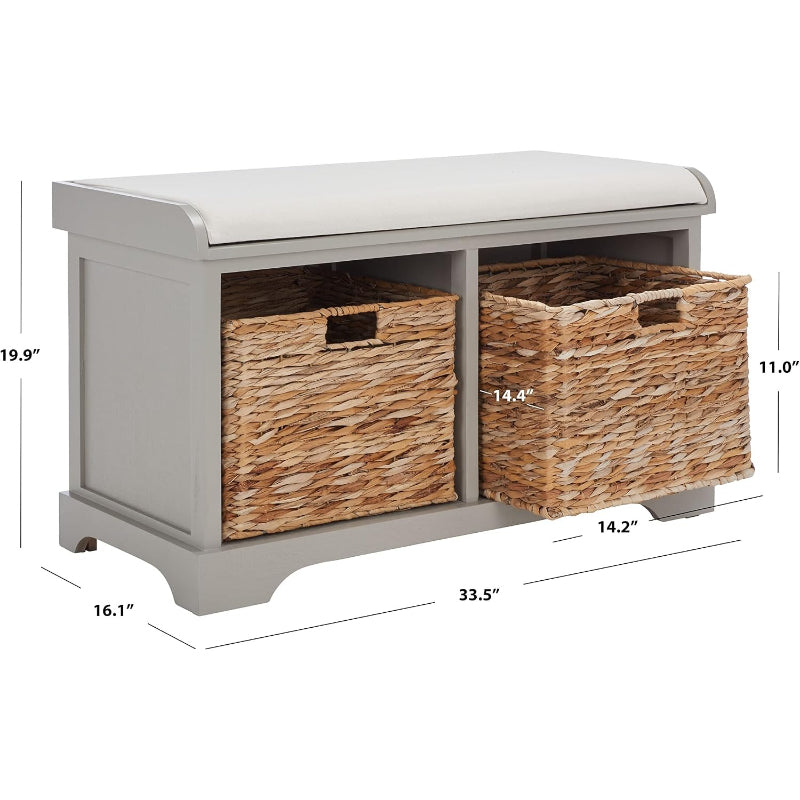 Freddy 2-Basket Storage Bench