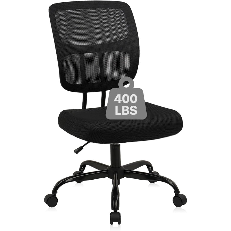 Armless Mesh Desk Chair