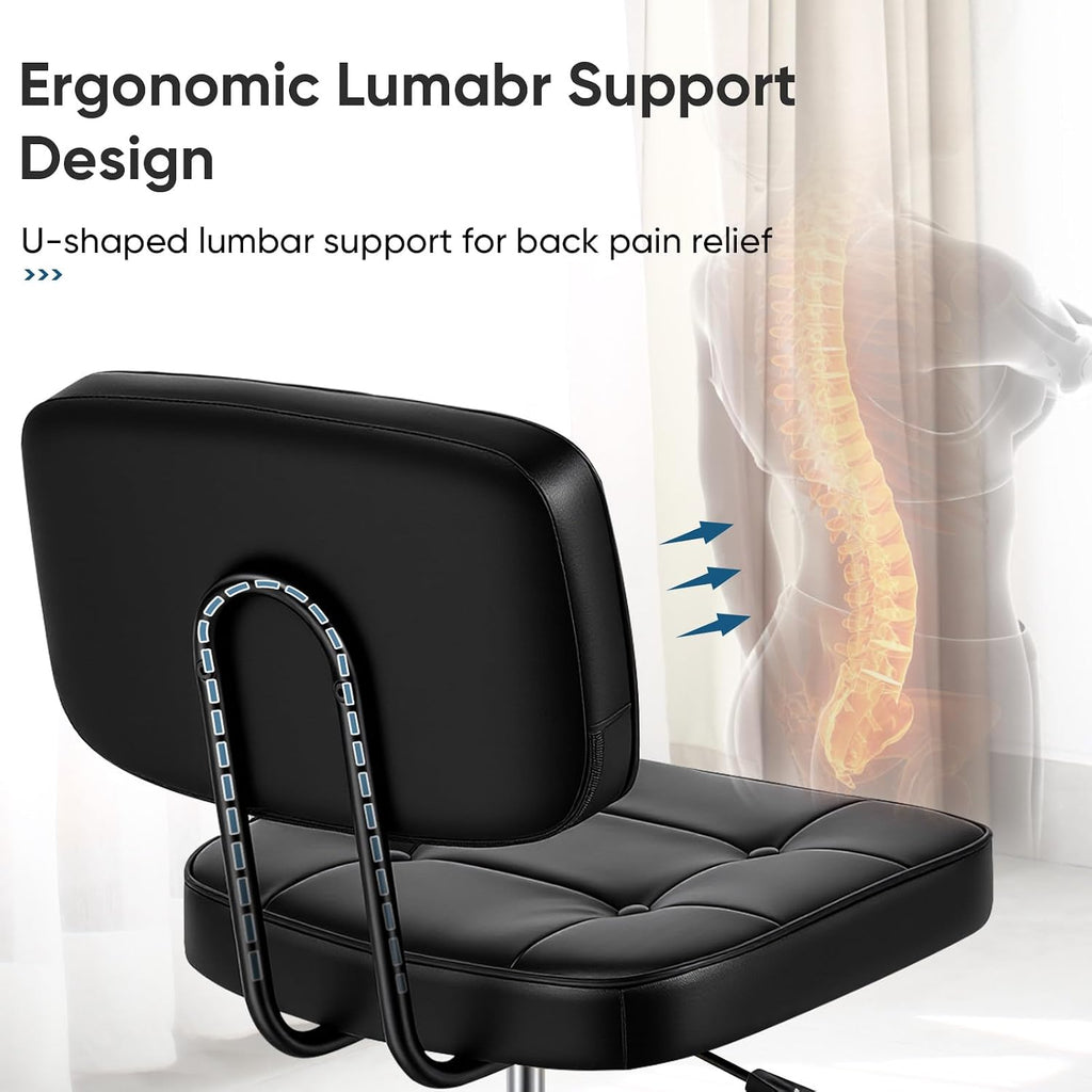 Armless Desk Chair