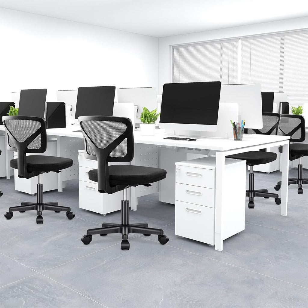 Armless Mesh Desk Chair
