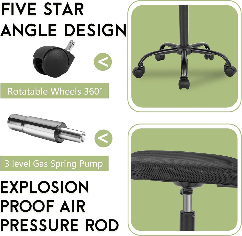 Armless Office Chair