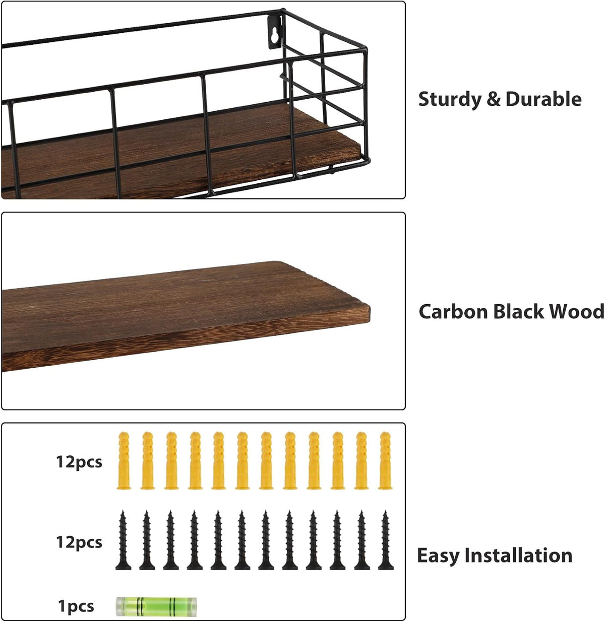 Wire Floating Shelves