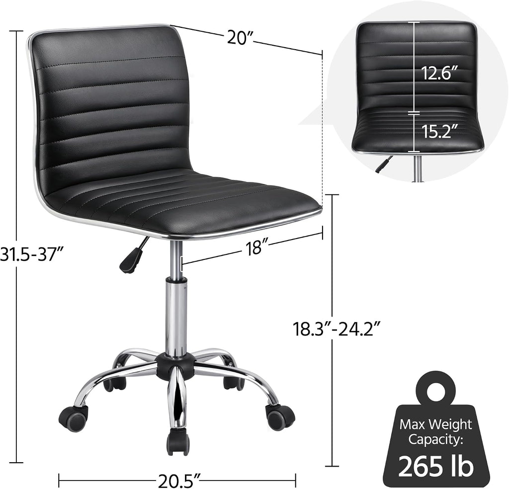 Armless Vanity Chair