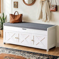 39.4" Cushioned Shoe Storage Bench