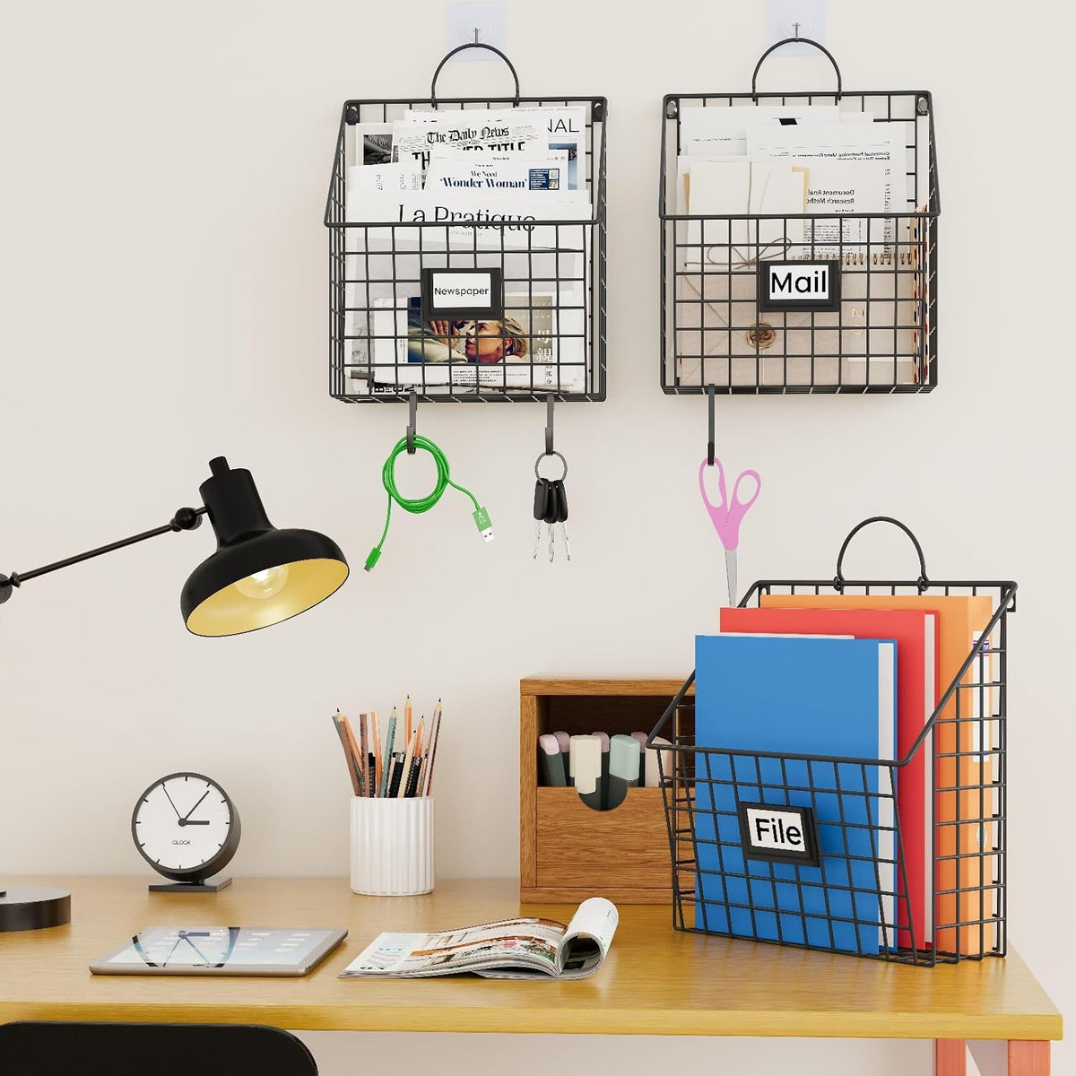 3 Pack Wall File Organizer