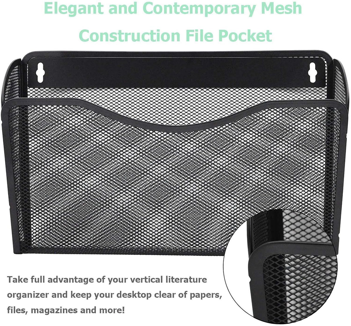 3-Pocket Mesh File Organizer
