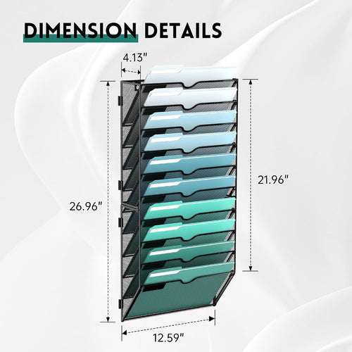 10-Tier Wall File Organizer