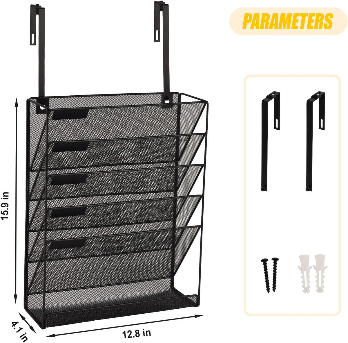 6-Tier Mesh File Organizer