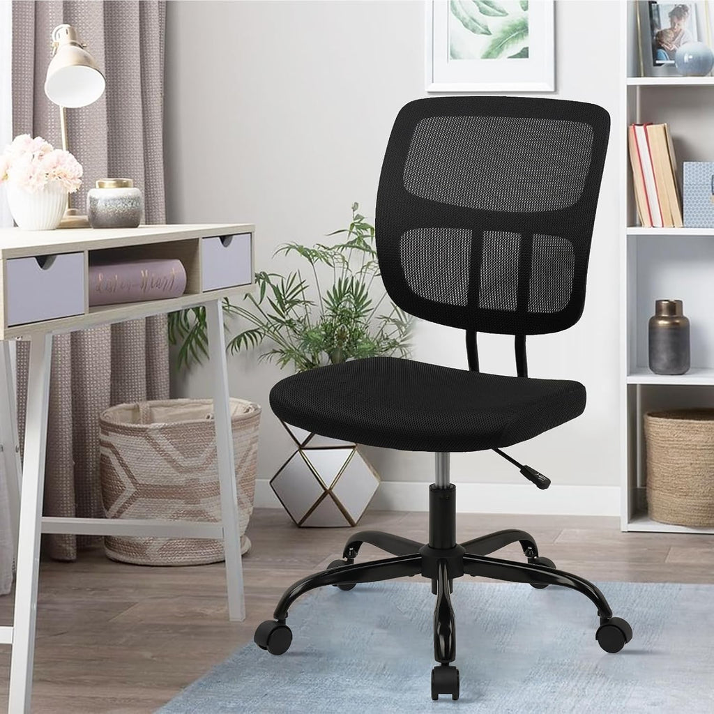 Armless Mesh Desk Chair