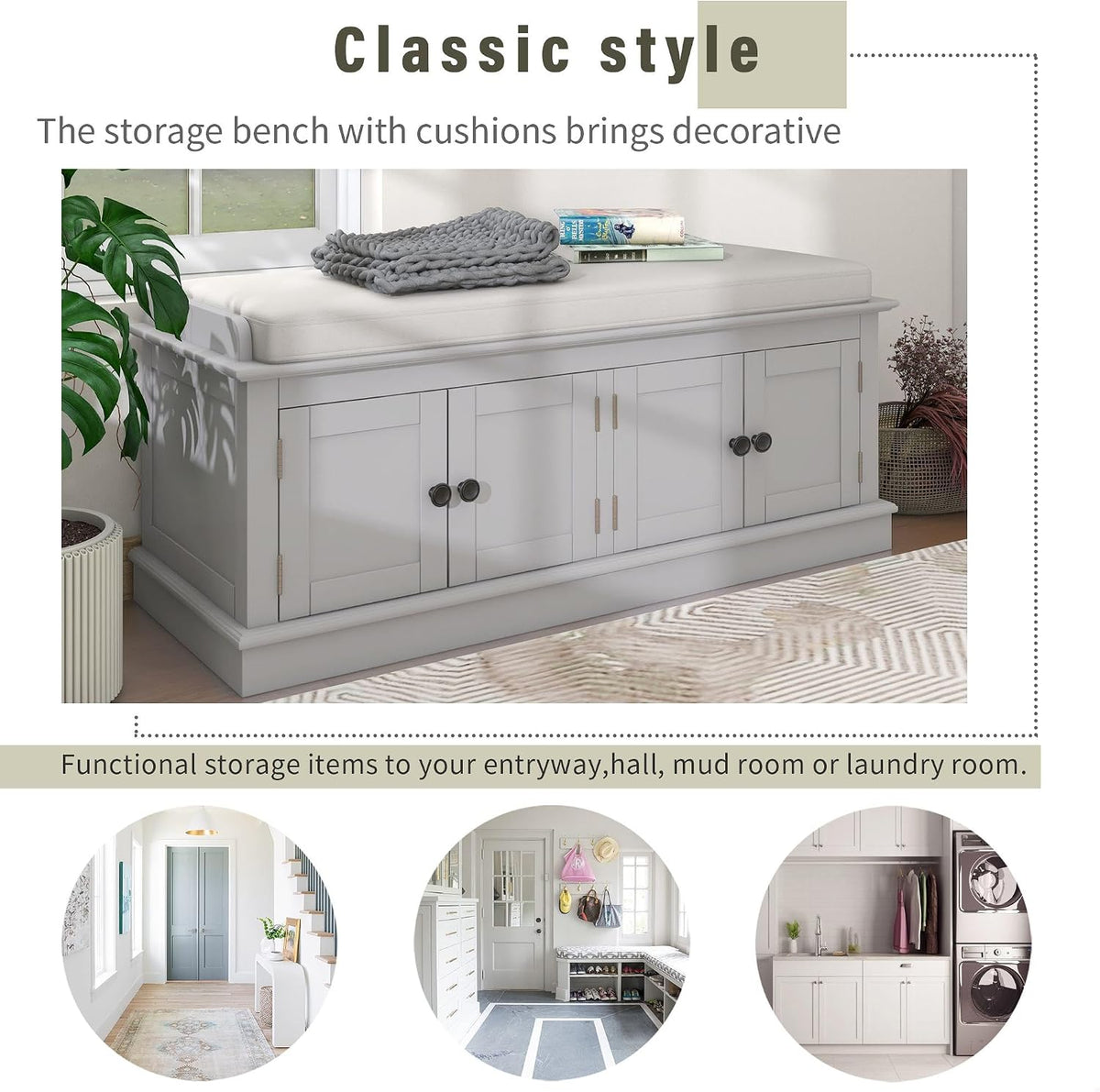 4-Door Storage Bench