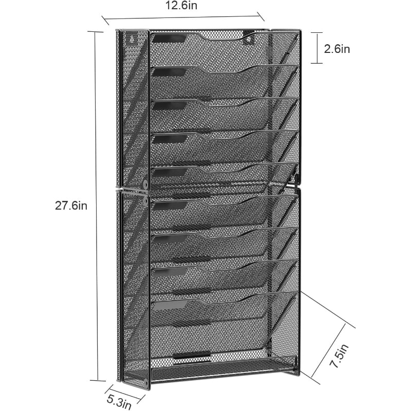 10-Tier Wall File Organizer