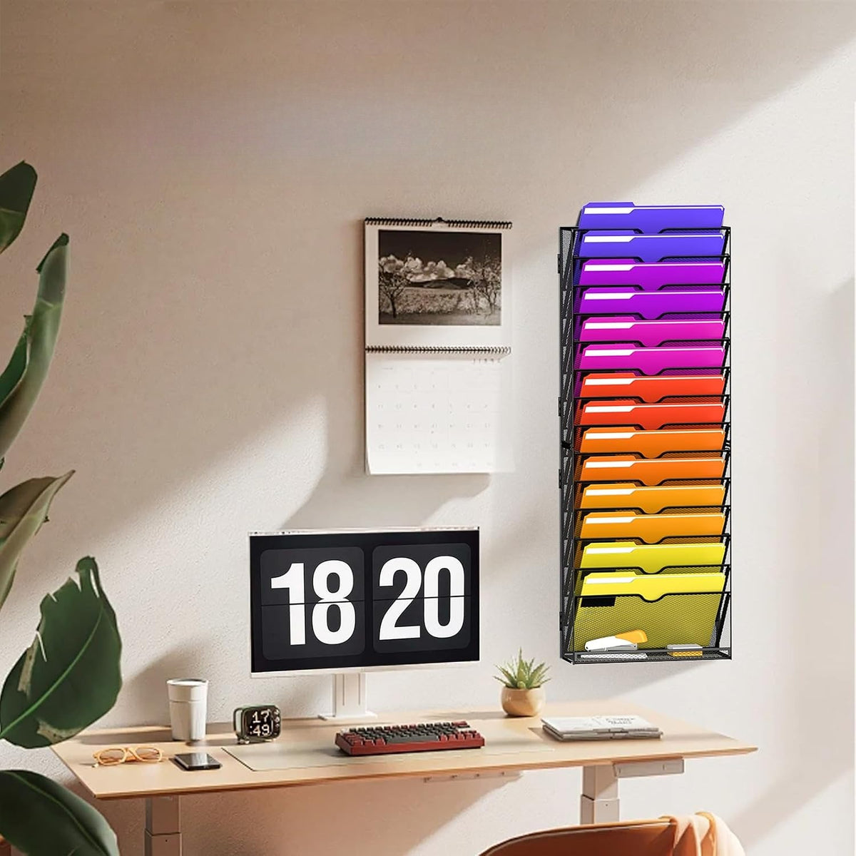 15-Tier Wall File Organizer